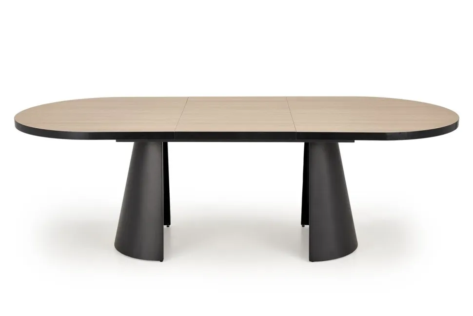 Stół rozkładany Ardel naturalny/czarny 100/180-240cm