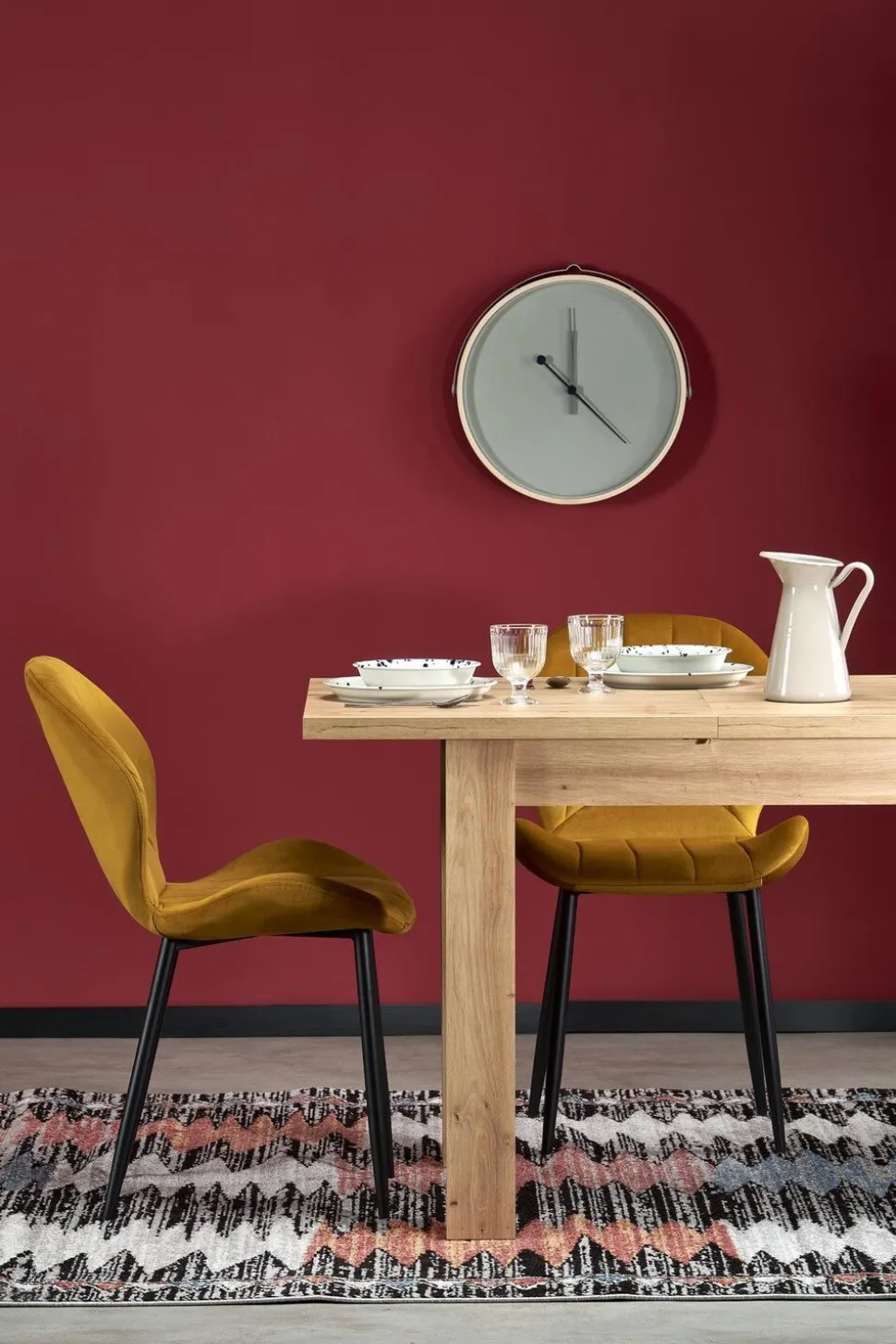 Stół rozkładany Carsten dąb artisan 80/120-160cm