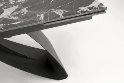 Stół rozkładany Margareth czarny 90/180-260cm