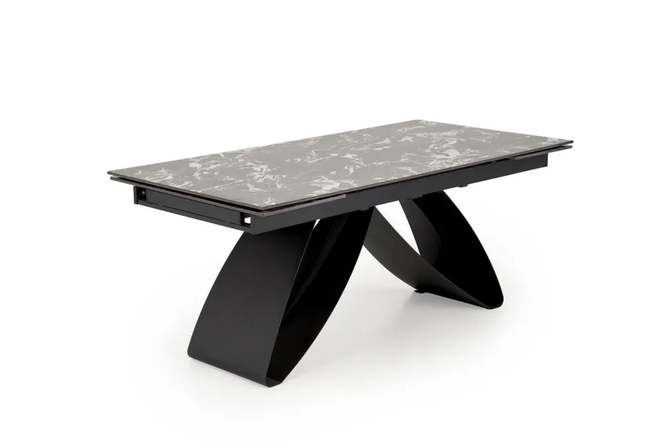 Stół rozkładany Margareth czarny 90/180-260cm