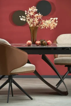 Stół rozkładany Margareth czarny 90/180-260cm