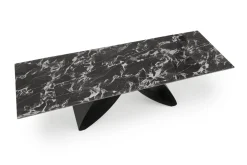 Stół rozkładany Margareth czarny 90/180-260cm