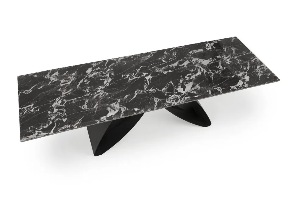 Stół rozkładany Margareth czarny 90/180-260cm