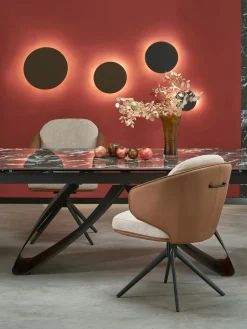 Stół rozkładany Margareth czarny 90/180-260cm