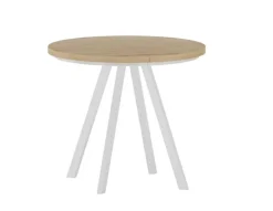 Stół rozkładany Monk dąb artisan/biały 90/90-180cm