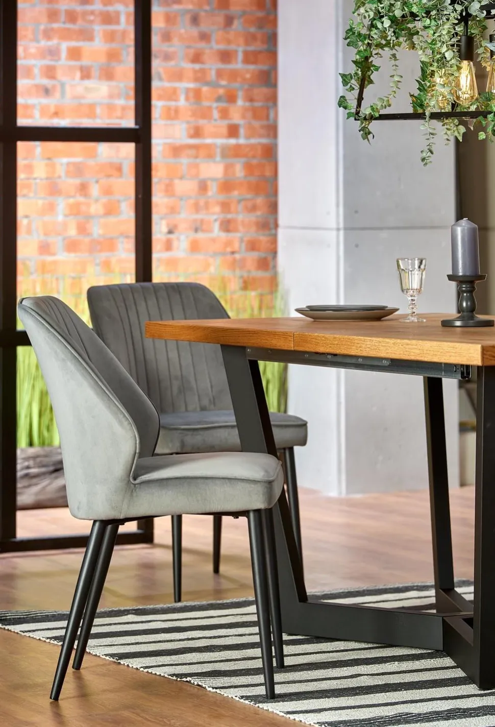 Stół Silva jasny dąb/czarny