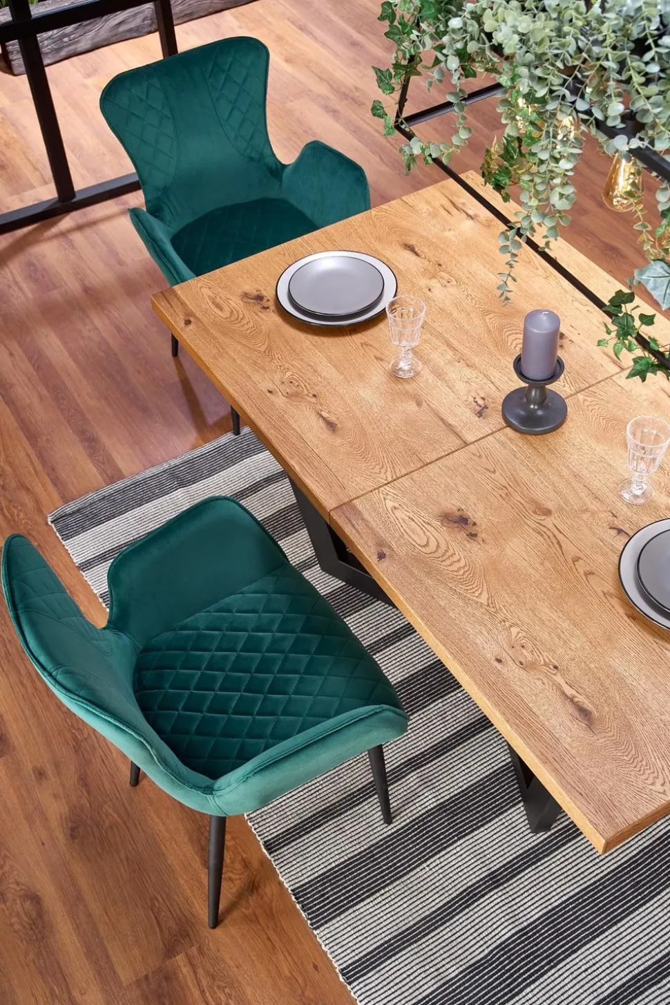 Stół Silva jasny dąb/czarny