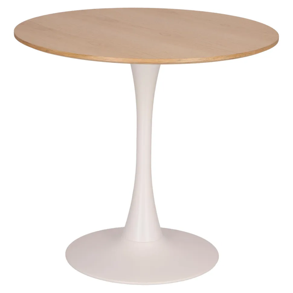 Stół Simplet Skinny dąb/ biały 80 cm