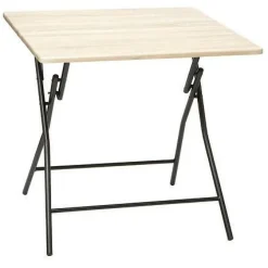 Stół składany 4-osobowy z efektem drewna