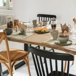 Stół Skidal naturalny/czarny