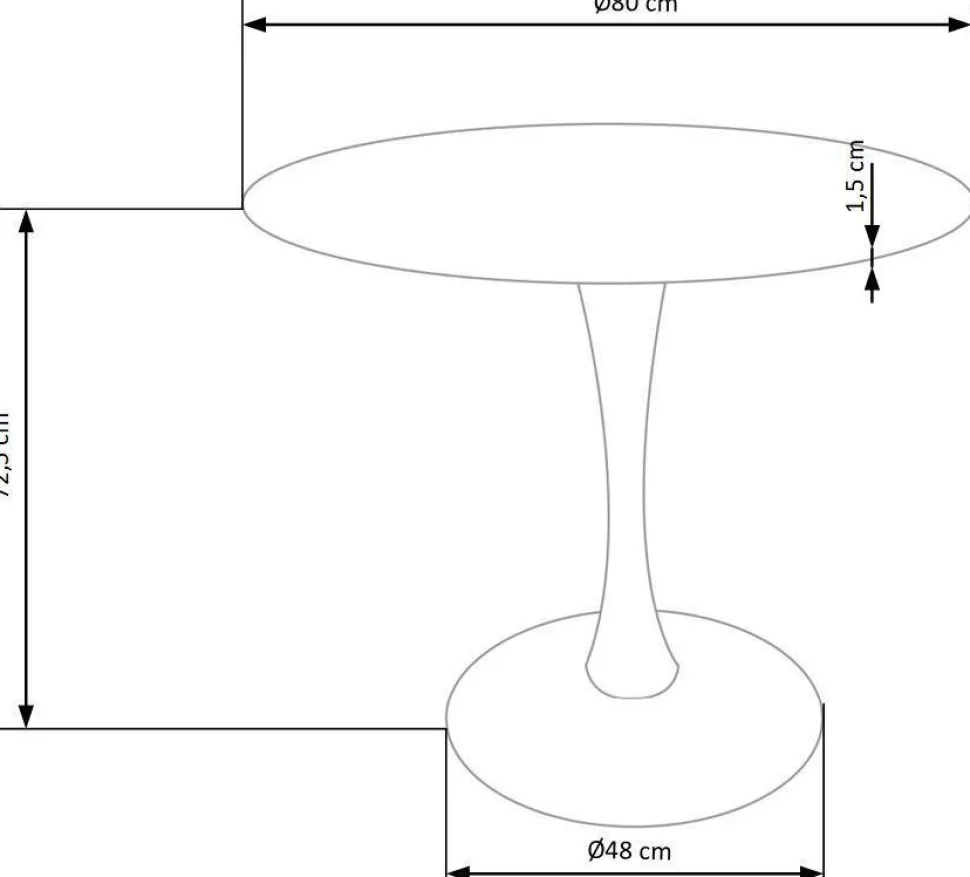 Stół Sting naturalny/biały