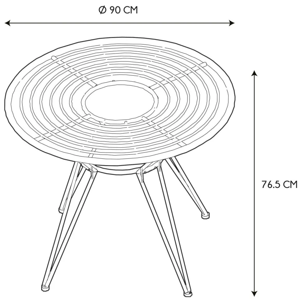 Stół Surabaya okrągły 90cm