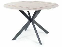 Stół Talizman 90cm marmur/czarny