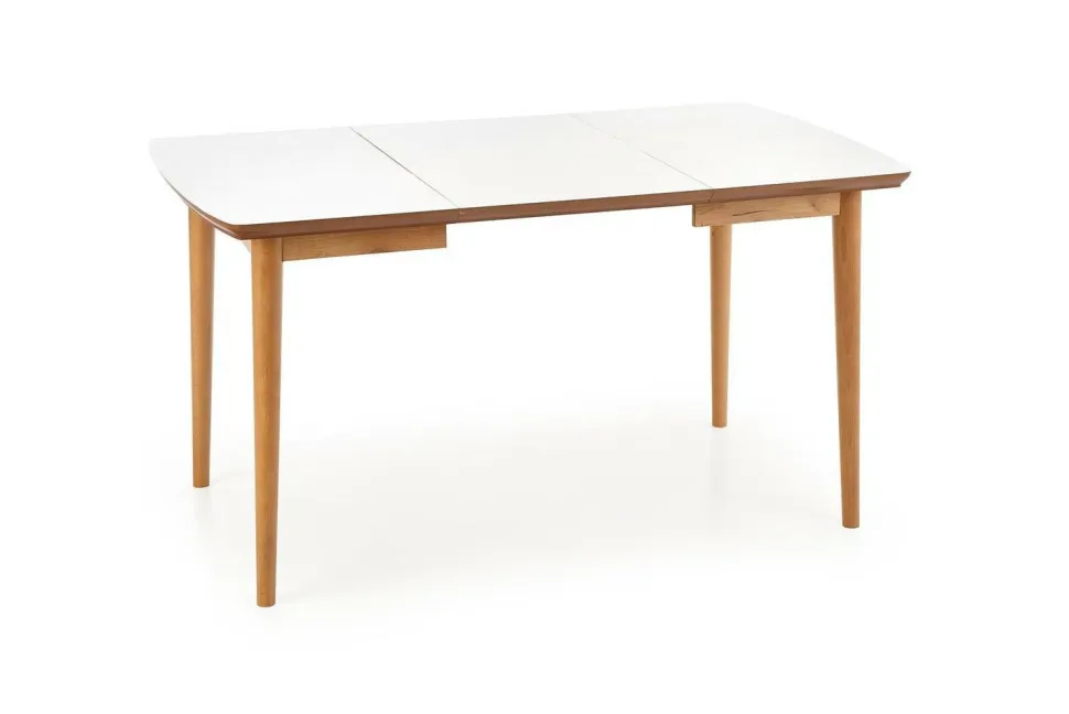 Stół Terra rozkładany biały mat/dąb