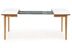 Stół Terra rozkładany biały mat/dąb