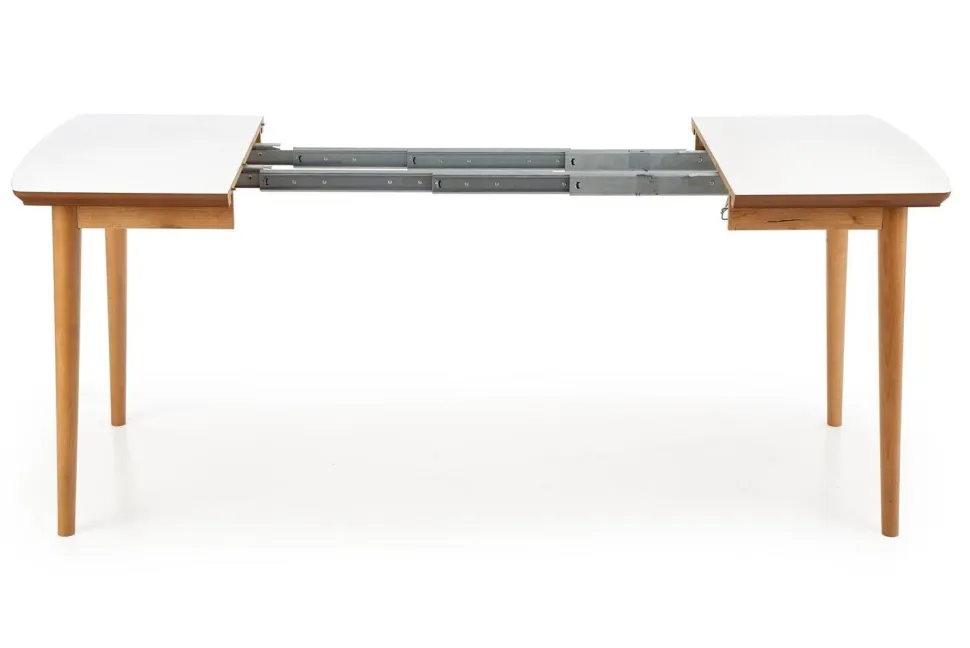 Stół Terra rozkładany biały mat/dąb