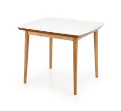 Stół Terra rozkładany biały mat/dąb