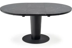 Stół Tiano okrągły rozkładany, czarny