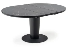 Stół Tiano okrągły rozkładany, czarny