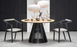 Stół Tokyo dąb naturalny/ czarny