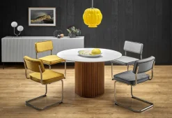 Stół Uno okrągły, biały marmur