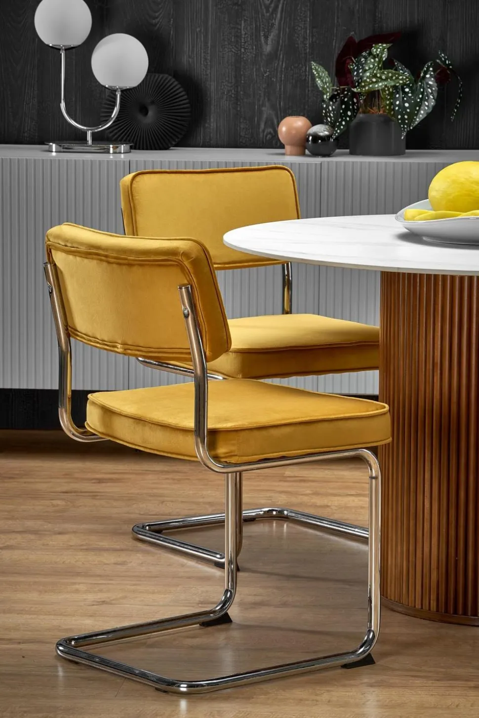 Stół Uno okrągły, biały marmur