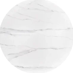 Stół Uno okrągły, biały marmur
