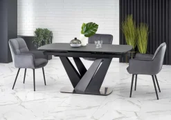 Stół Veneza rozkładany, ciemny popielaty
