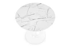 Stół Verden, biały marmur/biały