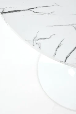 Stół Verden, biały marmur/biały
