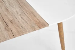 Stół Wader rozkładany biały / dąb san
