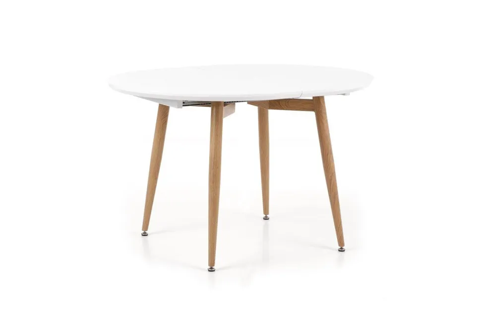 Stół Wader rozkładany biały / dąb san