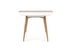 Stół Wader rozkładany biały / dąb san