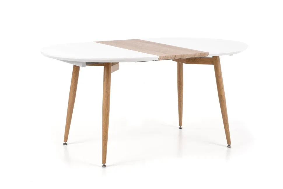 Stół Wader rozkładany biały / dąb san