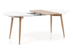 Stół Wader rozkładany biały / dąb san