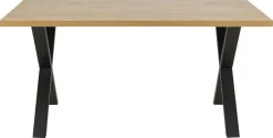 Stół Wales Cross 160x90 naturalny/czarny loftowy