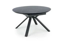 Stół Werro rozkładany, czarny marmur/