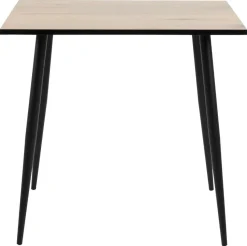Stół Wilma 80x80 dąb/czarny nowoczesny