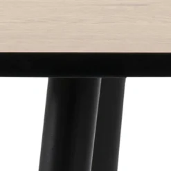 Stół Wilma 80x80 dąb/czarny nowoczesny