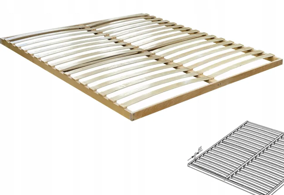 STELAŻ do łóżka 120cm x 200cm odległość listew 6cm