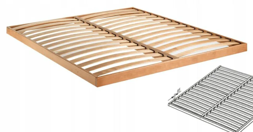 STELAŻ do łóżka 160cm x 200cm odległość listew 6cm