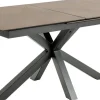 Stoł Heaven 168/210x90cm brązowy/czarny