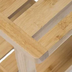 Stołek Bambusowy z półką