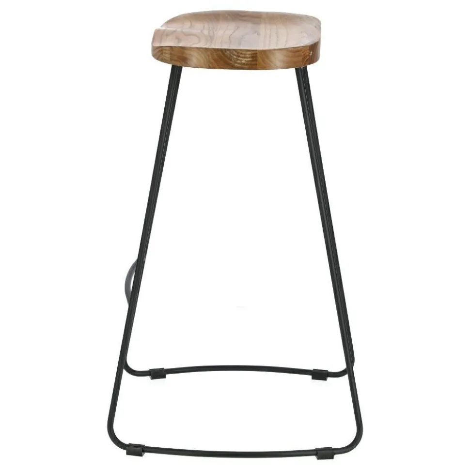 Stołek barowy Cazas naturalny/czarny