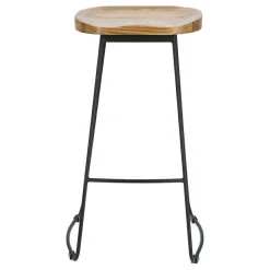Stołek barowy Cazas naturalny/czarny