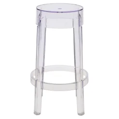 Stołek barowy Duch 66 cm inspirowany Ghost transparetny