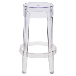 Stołek barowy Duch 66 cm inspirowany Ghost transparetny