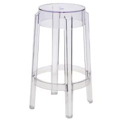 Stołek barowy Duch 66 cm inspirowany Ghost transparetny