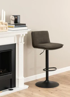 Stołek barowy Flynn antracytowy