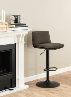 Stołek barowy Flynn szary ciemny